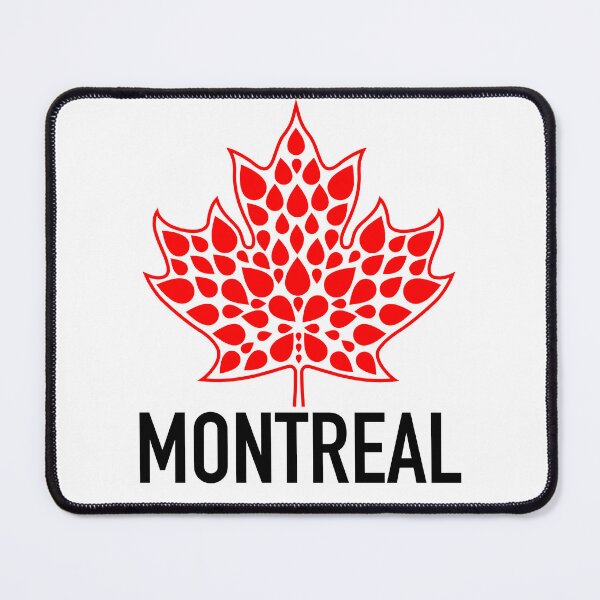 Item preview, MONTREAL REDMODERN MAPLE LEAF EMBLEM designed and sold by Great Canadian Collective.