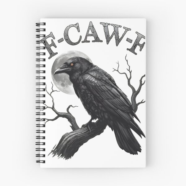 Item preview, Gothic Raven Moon Bird Phrase Design designed and sold by HumorInHues.