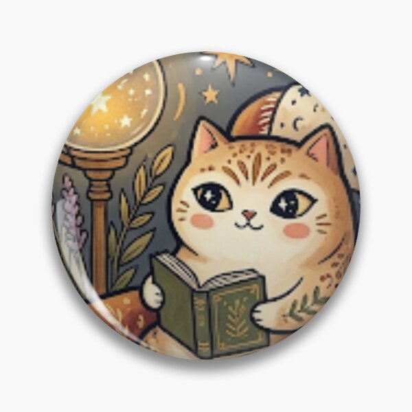 Item preview, Cozy Fantasy Library Cats for Book Lovers designed and sold by Iampoji.