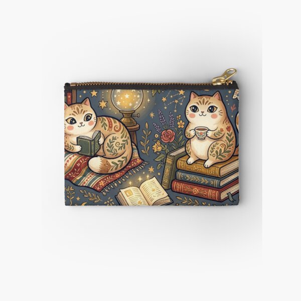 Item preview, Cozy Fantasy Library Cats for Book Lovers designed and sold by Iampoji.