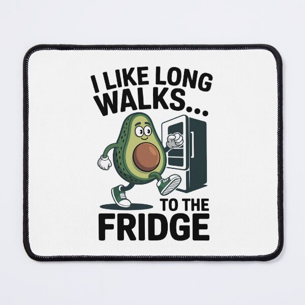 Item preview, I Like Long Walks To The Fridge – Funny Fitness and Gym Humor for Food Lovers designed and sold by Magraphx.
