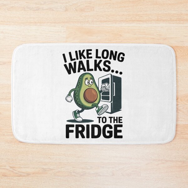Item preview, I Like Long Walks To The Fridge – Funny Fitness and Gym Humor for Food Lovers designed and sold by Magraphx.