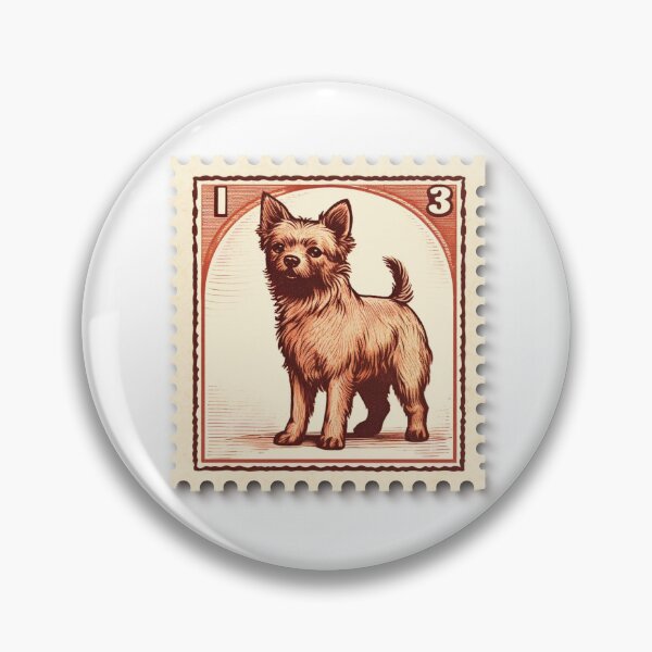 Item preview, Terrier Dog Stamp Vintage Aesthetic designed and sold by better0ffread.