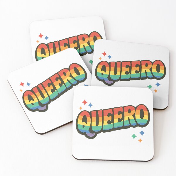Item preview, Queero Queer Pride LGBTQ Rainbow Retro Hero Funny Typography designed and sold by Haus Of Sin.