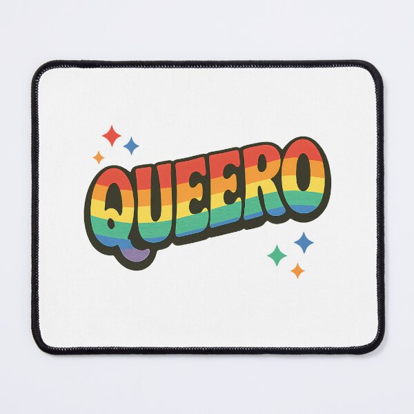 Item preview, Queero Queer Pride LGBTQ Rainbow Retro Hero Funny Typography designed and sold by Haus Of Sin.