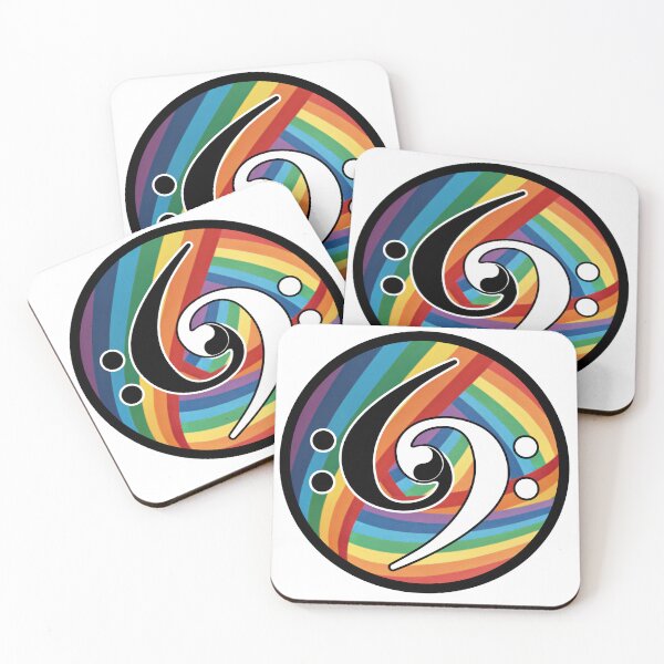 Item preview, Pride Bass Clef Yin Yang designed and sold by katefo.