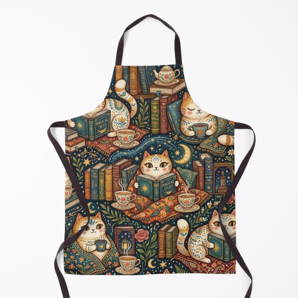 Item preview, Cozy Library Cats designed and sold by Iampoji.