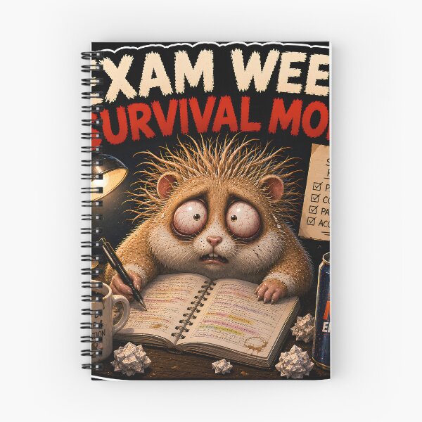 Item preview, Funny Exam Week Survival Mode Hamster Panic⁠ designed and sold by Easternpantry.