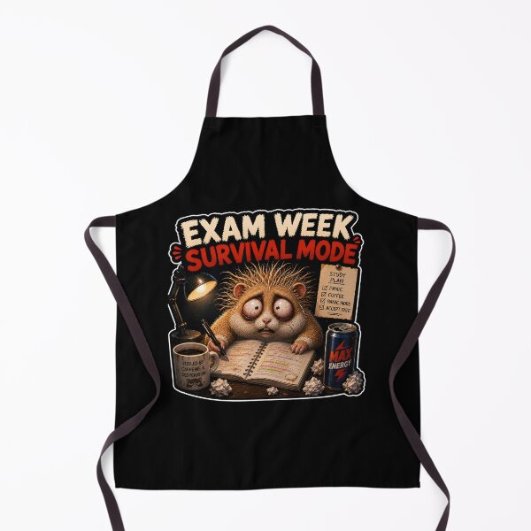 Item preview, Funny Exam Week Survival Mode Hamster Panic designed and sold by Easternpantry.