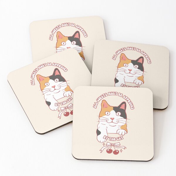 Item preview, Funny Retro Cat Housewarming Artwork, Cute & Girly Animal Design, Humorous Quotes designed and sold by SpringTeaDesigns.