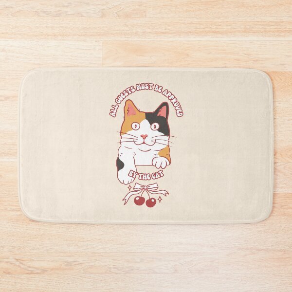 Item preview, Funny Retro Cat Housewarming Artwork, Cute & Girly Animal Design, Humorous Quotes designed and sold by SpringTeaDesigns.