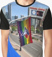 Toronto Blue Jays Pride Flag Graphic T-Shirt