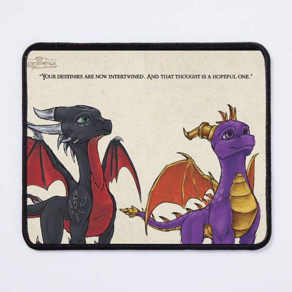 Item preview, Spyro and Cynder designed and sold by ParacosmaInk.