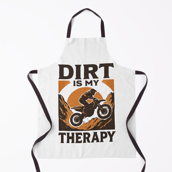 Item preview, Dirt Is My Therapy Retro Motocross Dirt Bike designed and sold by IvoryArtDesign.