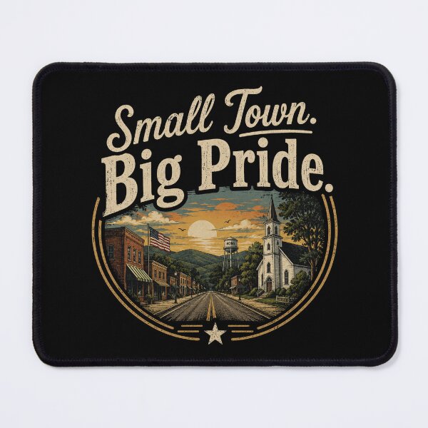 Item preview, Small Town Big Pride Vintage Main Street T-Shirt | Retro Hometown Americana Design designed and sold by RJACreative.