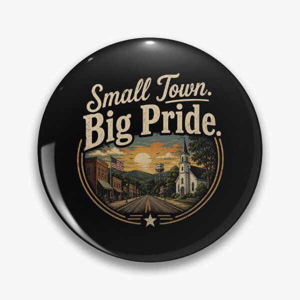 Item preview, Small Town Big Pride Vintage Main Street T-Shirt | Retro Hometown Americana Design designed and sold by RJACreative.