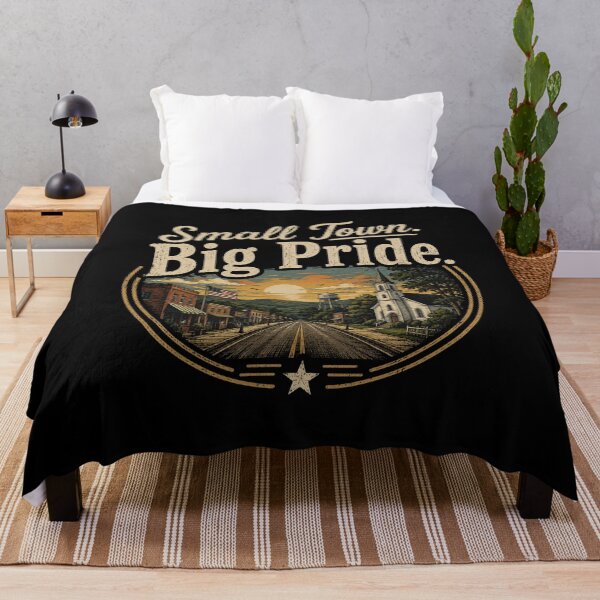 Item preview, Small Town Big Pride Vintage Main Street T-Shirt | Retro Hometown Americana Design designed and sold by RJACreative.