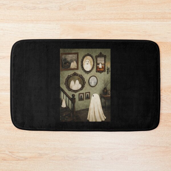 Item preview, Vintage Ghost Gallery in a Cozy Haunted House Scene designed and sold by ferminhays.
