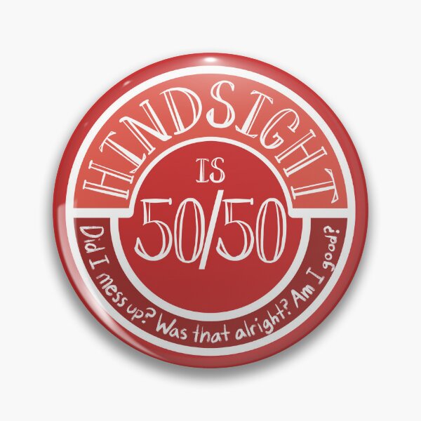 Item preview, Hindsight is 50/50 (red) designed and sold by lenacreatesart.