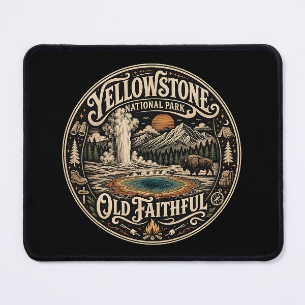 Item preview, Yellowstone National Park. Old Faithful. designed and sold by Birdie and Flynn.