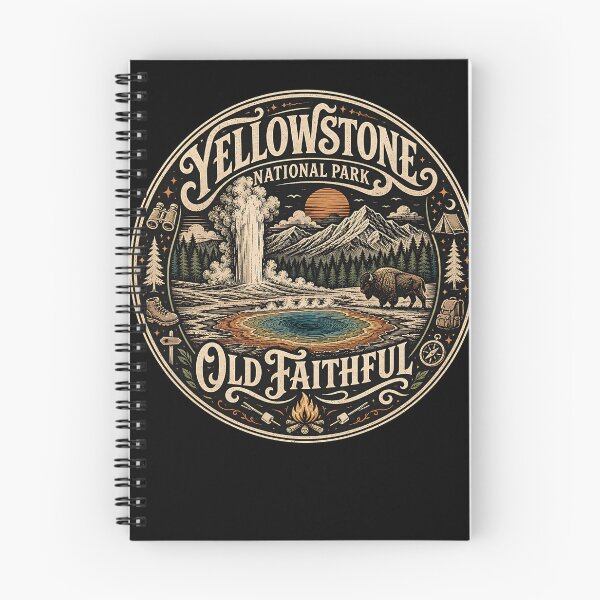 Item preview, Yellowstone National Park. Old Faithful. designed and sold by Birdie and Flynn.