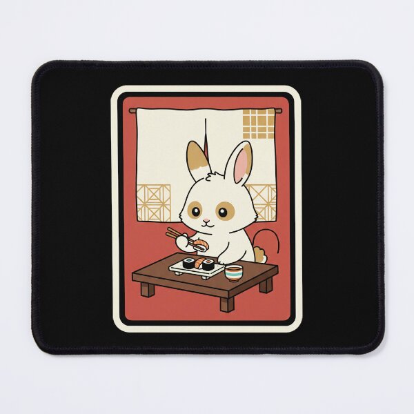 Item preview, Cute Bunny Dinner Time Cozy Retro Animal Illustration designed and sold by JordynLadukeg65.