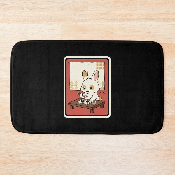Item preview, Cute Bunny Dinner Time Cozy Retro Animal Illustration designed and sold by JordynLadukeg65.