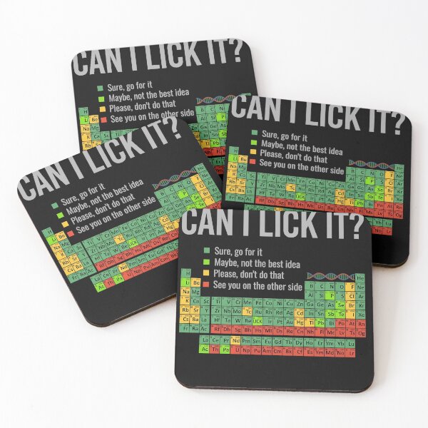Item preview, Lick It Question Science Element Chart Gag designed and sold by Random-Toon.