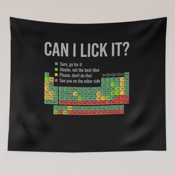 Item preview, Lick It Question Science Element Chart Gag designed and sold by Random-Toon.
