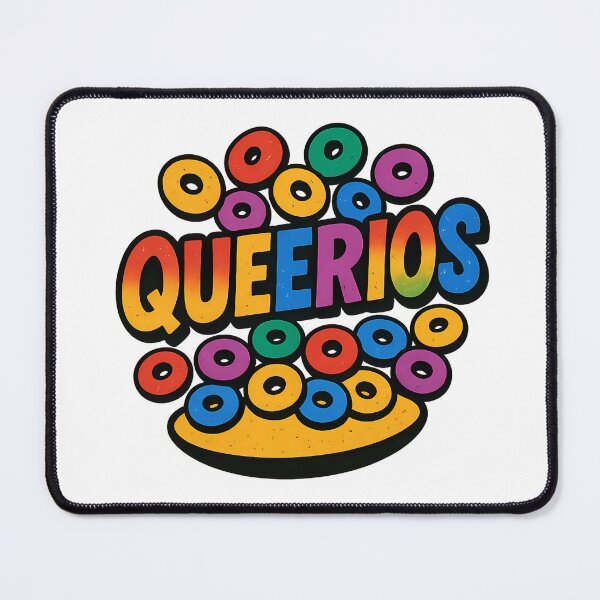 Item preview, Queerios Queer Pride LGBTQ Funny Cereal Parody Cute Cartoon designed and sold by Haus Of Sin.