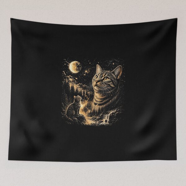Item preview, Tabby Cat Howling To The Moon designed and sold by Machivebal.