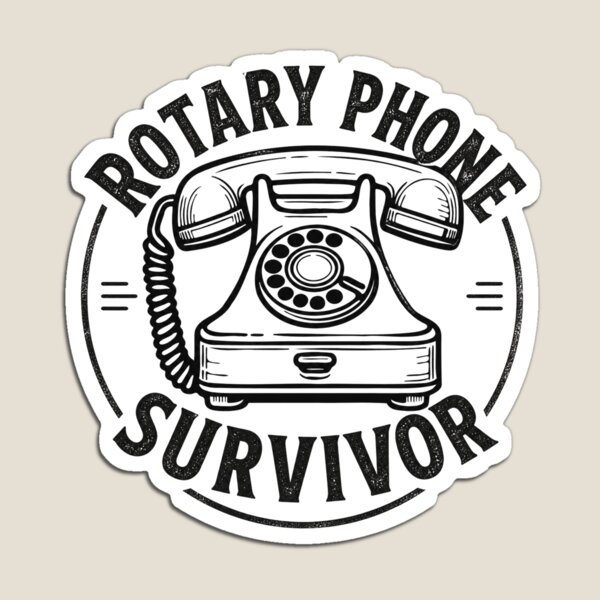 Item preview, Rotary phone survivor designed and sold by Comfy Creations.