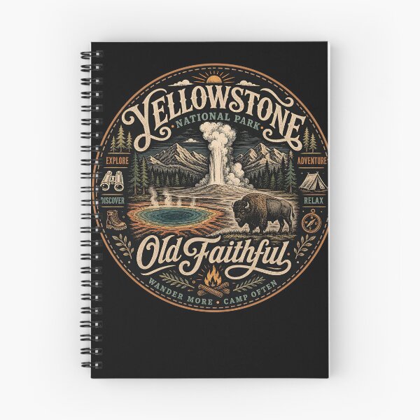 Item preview, Yellowstone National Park. Old Faithful. Version 2 designed and sold by Birdie and Flynn.