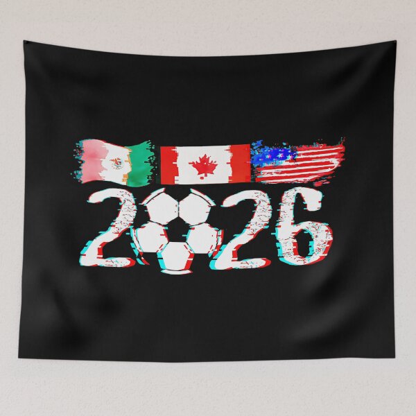 Item preview, 2026 FIFA World Cup Mexico Canada USA Soccer Football Host Countries Fan designed and sold by BalthQIK.