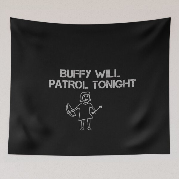 Item preview, Patrol Tonight Hand Drawn Quote Stylized designed and sold by Kartezartion.