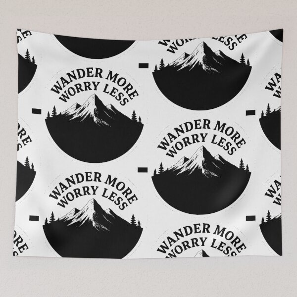 Item preview, Wander More Worry Less Mountains designed and sold by HerMajesty1221.