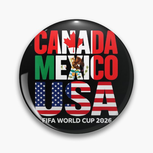 Item preview, Canada Mexico USA FIFA World Cup 2026 Host Nations Football Supporters designed and sold by BalthQIK.