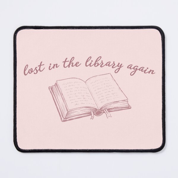 Item preview, Lost in the Library Again — Dusty Rose Vintage Book Illustration | Book Lover Gift, Bookish Tote designed and sold by ArtofDari.