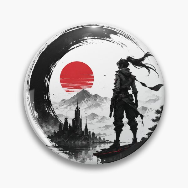 Item preview, VALORANT Samurai Sunset – Defy the Limits Cyberpunk Gaming Art designed and sold by NBT-NOVA.