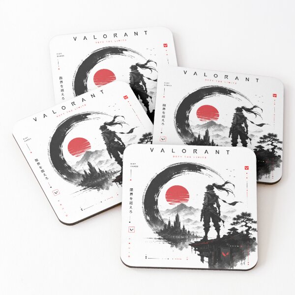 Item preview, VALORANT Samurai Sunset – Defy the Limits Cyberpunk Gaming Art designed and sold by NBT-NOVA.