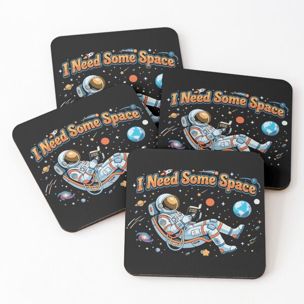 Item preview, I Need Some Space | Bookish Introvert Humor Astronaut T-Shirt designed and sold by ShirtRemarks.
