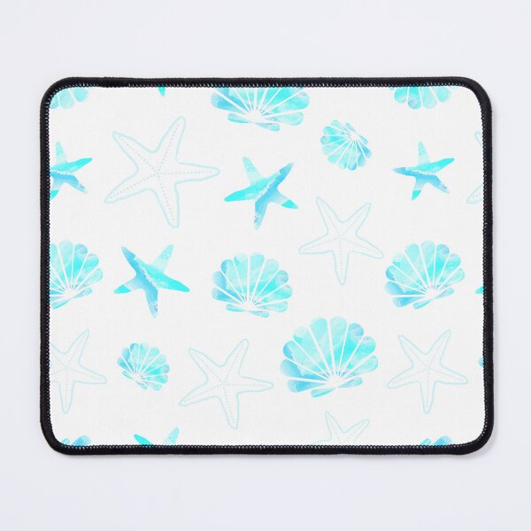 Item preview, Blue Seashell & Starfish Pattern designed and sold by Lumi-Marine.
