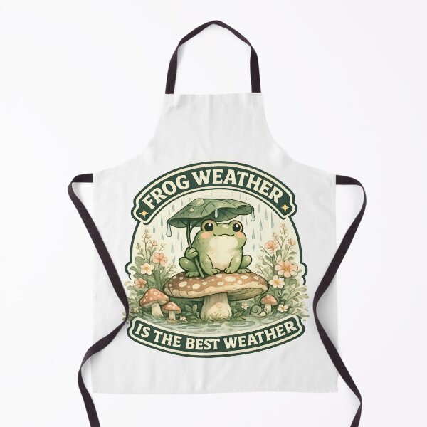 Item preview, Frog Weather Is The Best Weather Cute Cottagecore Mushroom Frog Rainy Day designed and sold by HobsS.