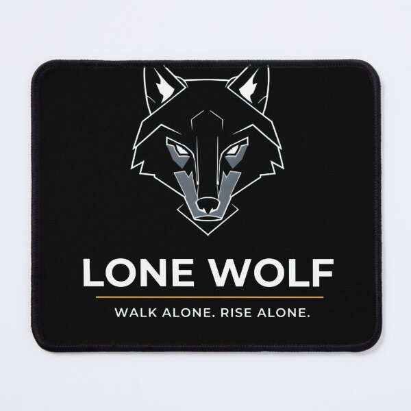 Item preview, Lone Wolf — Dark Masculine Streetwear Graphic T-Shirt designed and sold by Trend-Seller.