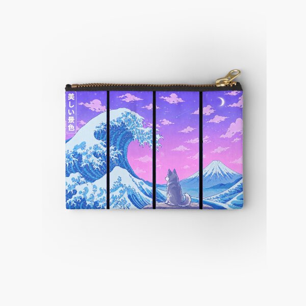 Item preview, Funny Alaskan Klee Kai Japanese Kanagawa Wave Vapor Japan Boys Girls Kids designed and sold by FurryHavenPH.