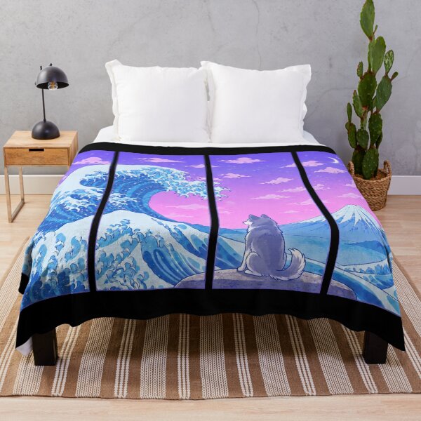 Item preview, Funny Alaskan Klee Kai Japanese Kanagawa Wave Vapor Japan Boys Girls Kids designed and sold by FurryHavenPH.