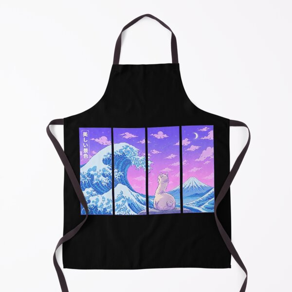 Item preview, Funny Alpaca Japanese Kanagawa Wave Vapor Japan Boys Girls Kids designed and sold by FurryHavenPH.