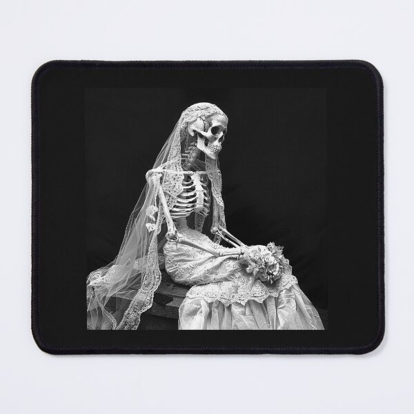 Item preview, Black and White Skeleton Bride Gothic Wedding Art designed and sold by inkoutninja.