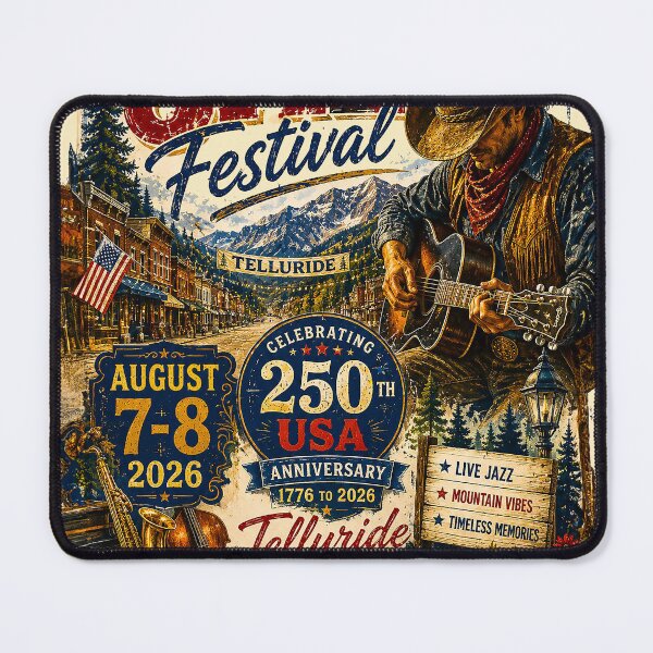 Item preview, TELLURIDE JAZZ FESTIVAL 2026 - 250th USA Anniversary Celebration 1776 to 2026 designed and sold by DBM Photo Art 1.