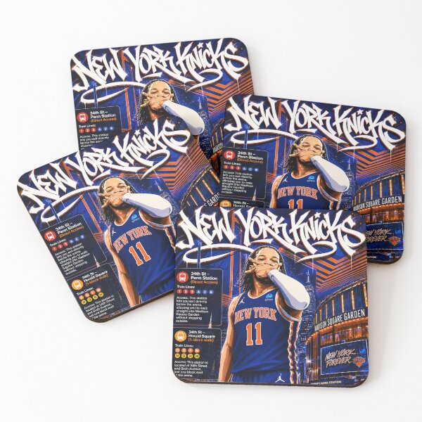 Item preview, Jalen Brunson New York Basketball Graffiti Street Art City Lights Poster designed and sold by SeriouslyArtistical.